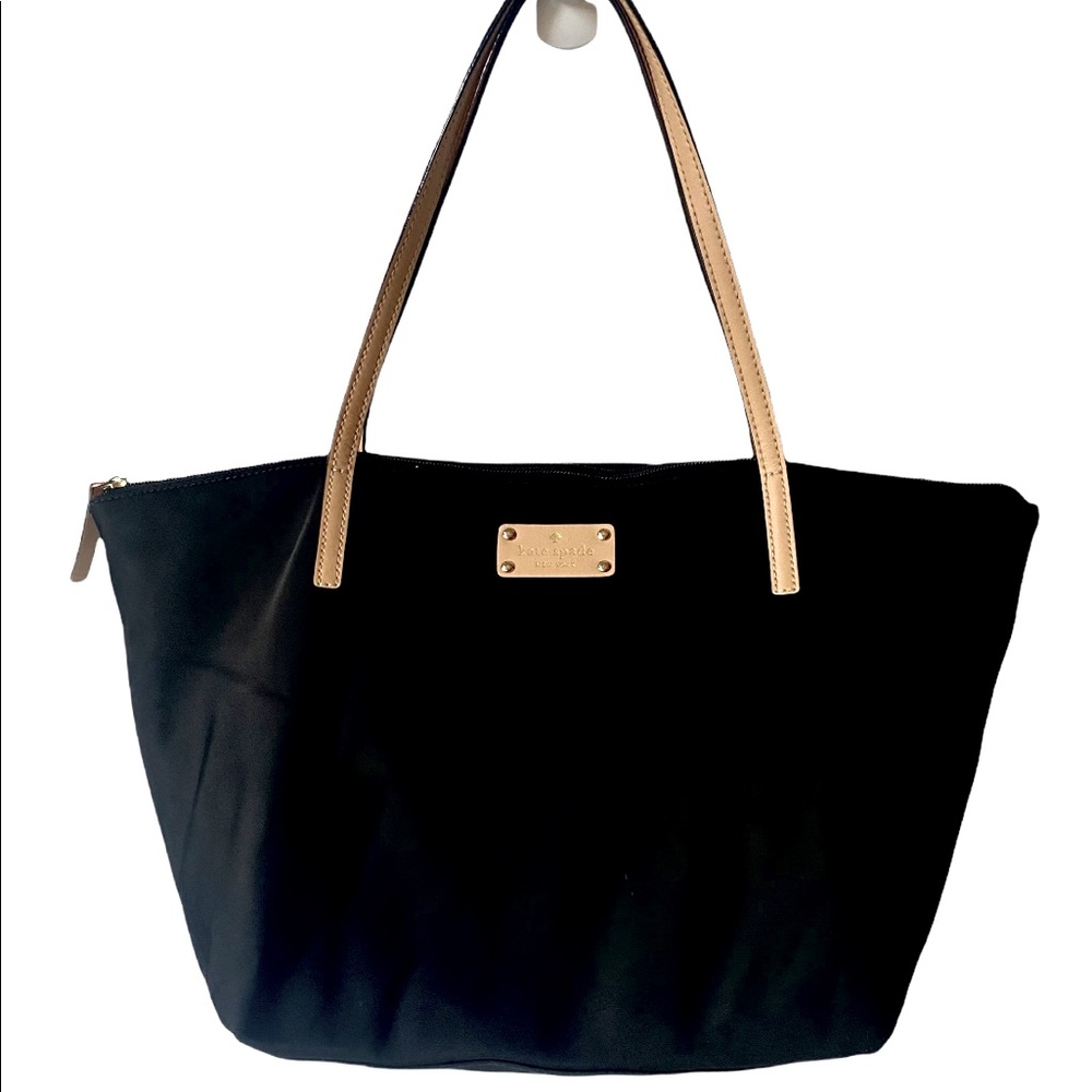 Kate Spade New York black nylon tote bag